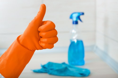 Local after builders cleaning team preparing a Kingston home for use