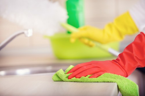 Deep clean preparation and detailed finishing work in a Kingston upon Thames property